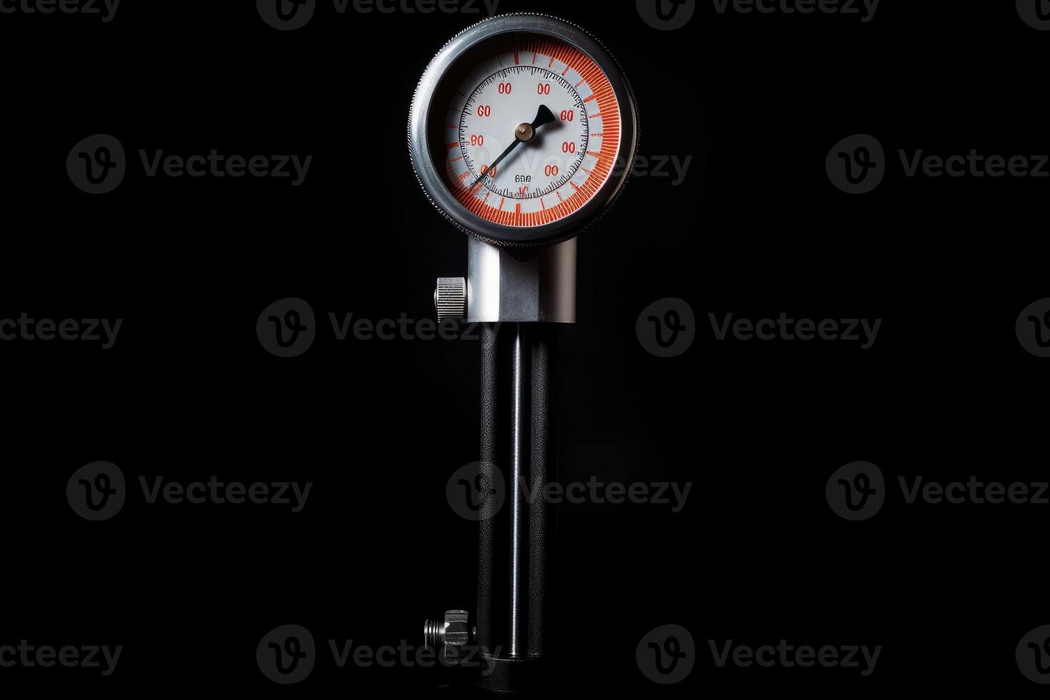 Tire air pressure gauge. Generative AI photo