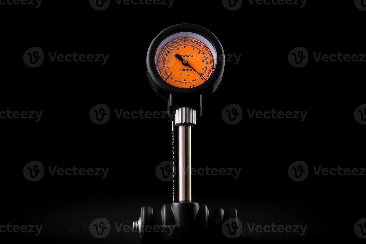 Tire air pressure gauge. Generative AI photo