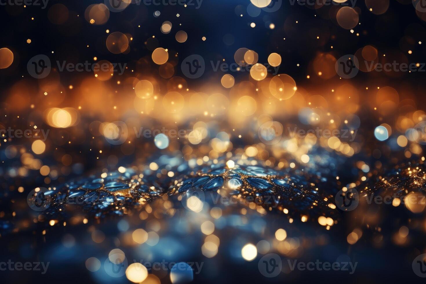 Positive festive background. The lights and glitter. photo
