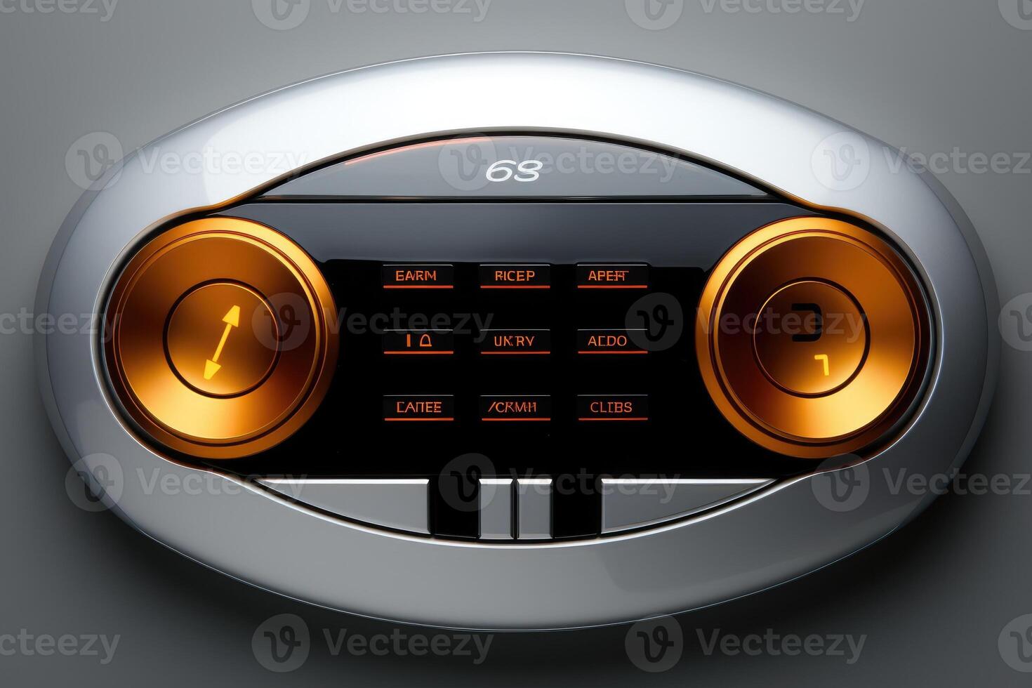 Button design, metal power button. photo