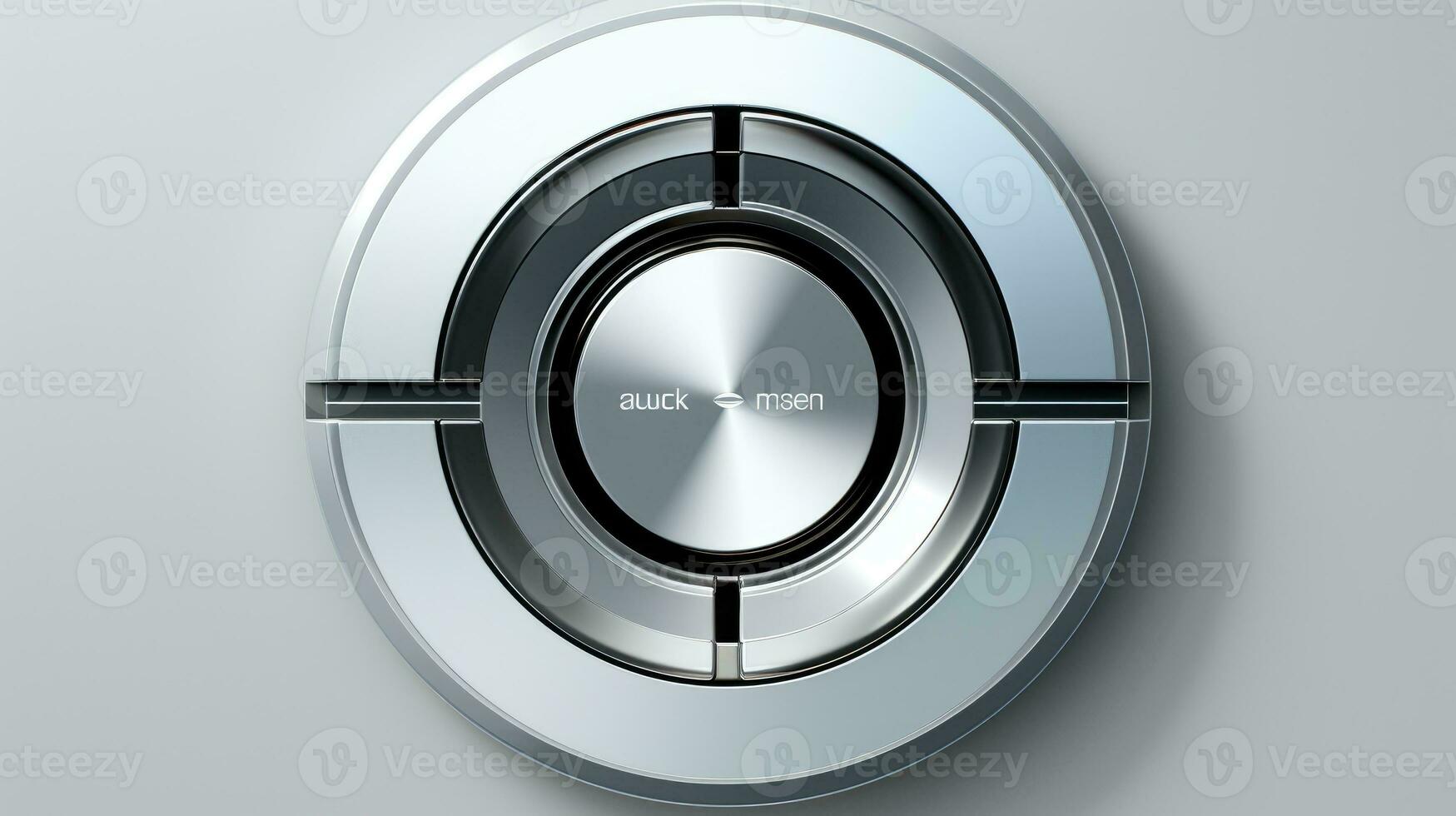botón diseño, metal poder botón. generativo ai foto