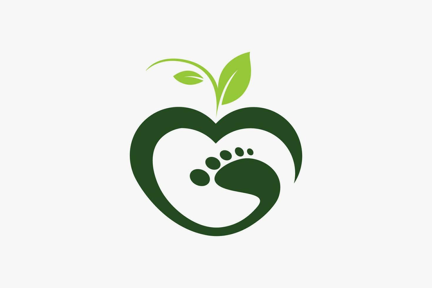 Lovely Nature Foot Care Logo Template vector