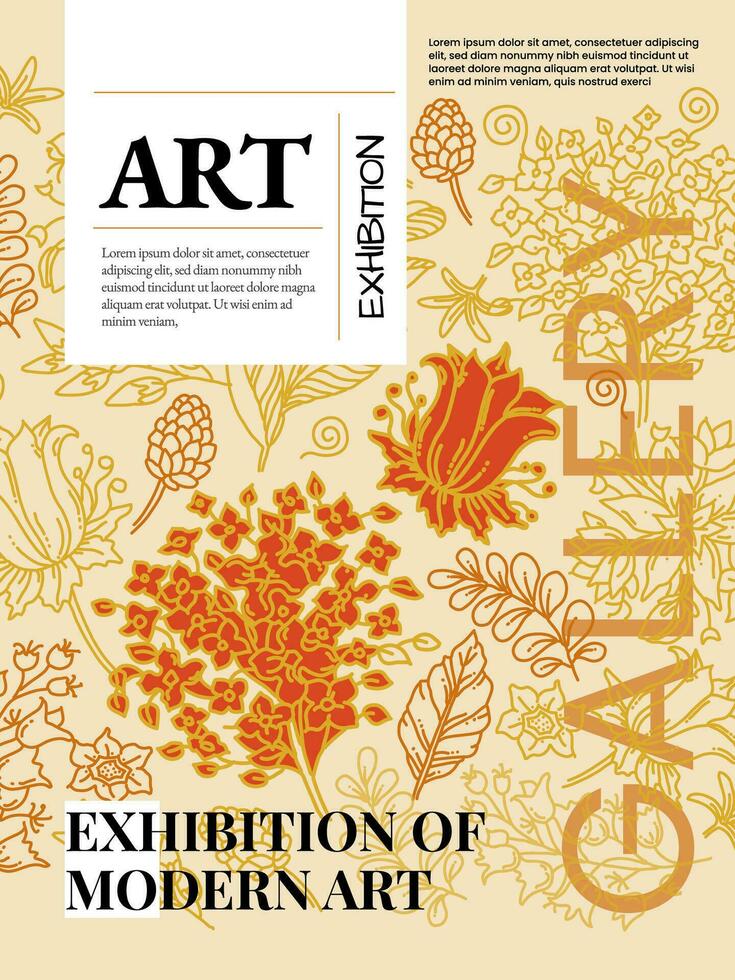 Creative cover or poster concept on abstract background. Roman and Greek vector illustration with modern geometric background. Posters for the exhibition, magazine cover or brochure.