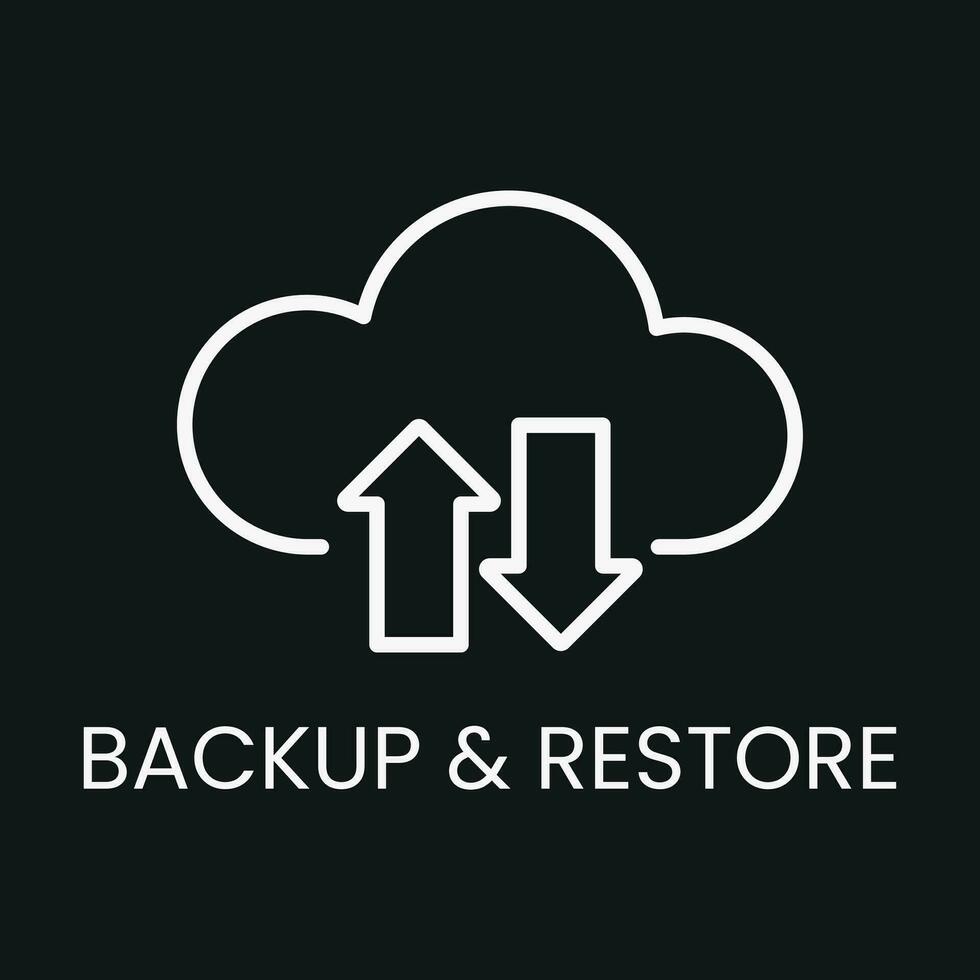 vector icon backup and restore