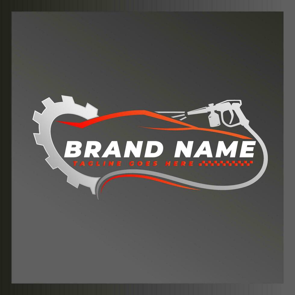 Auto garage logo detailing repair logo vector