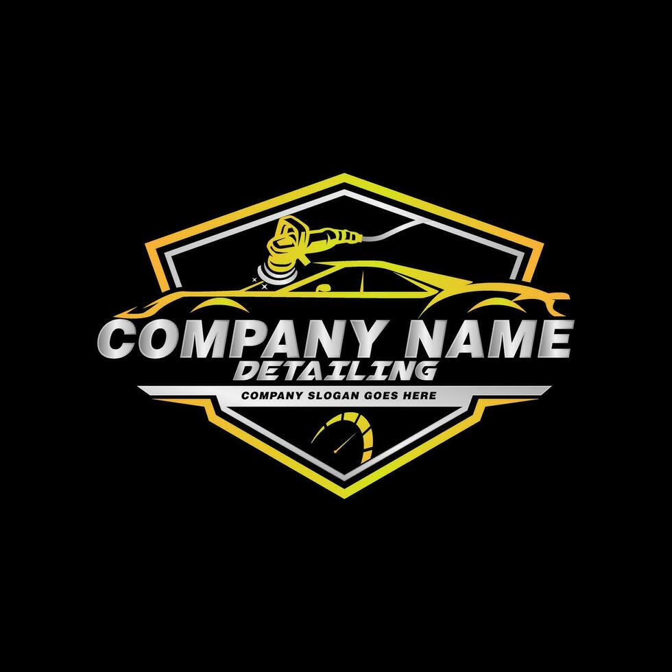 Auto garage logo detailing repair logo vector