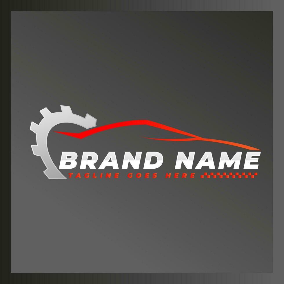 Auto garage logo detailing repair logo vector