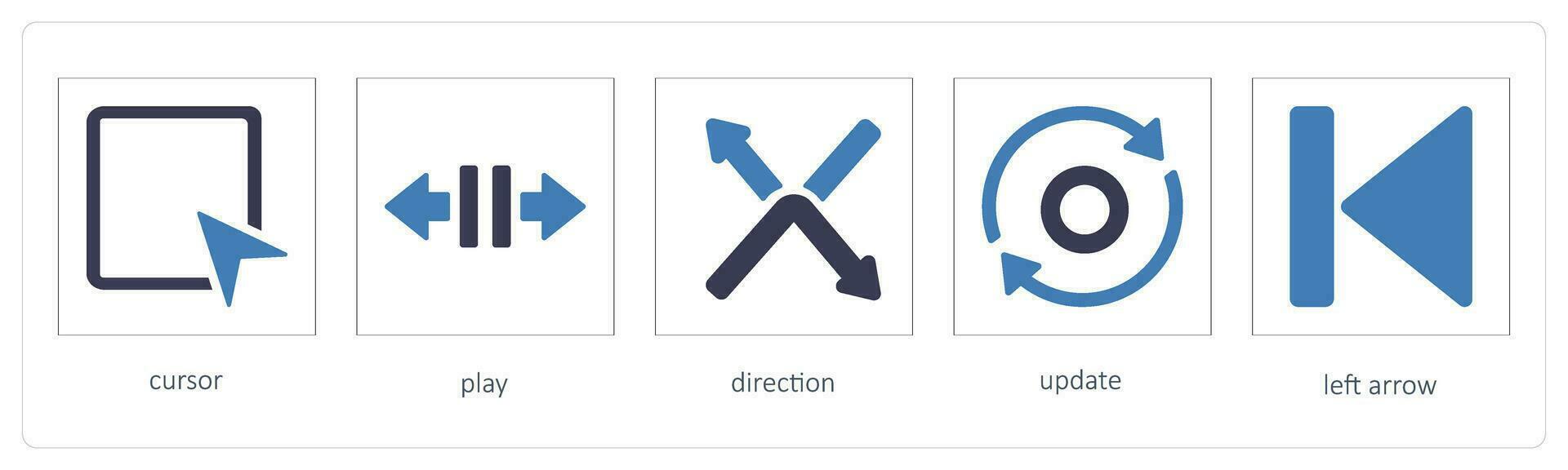 cursor, play, direction vector