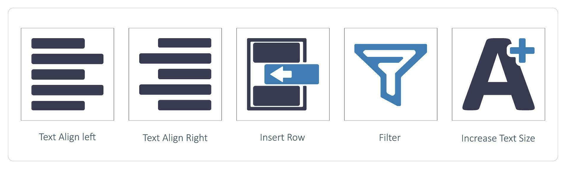 Text Align left, Text Align Right vector