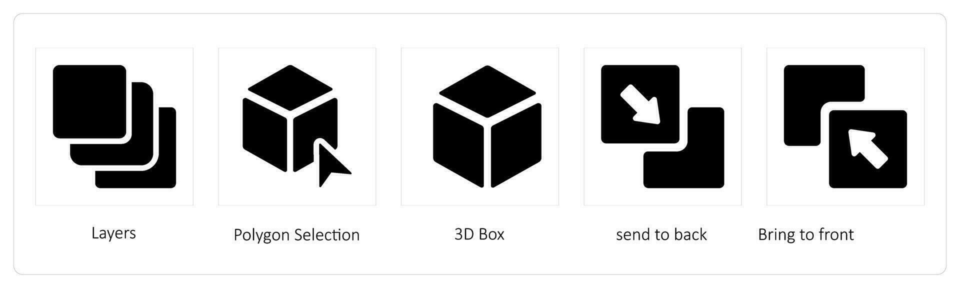 Layers, Polygon Selection, 3D Box vector