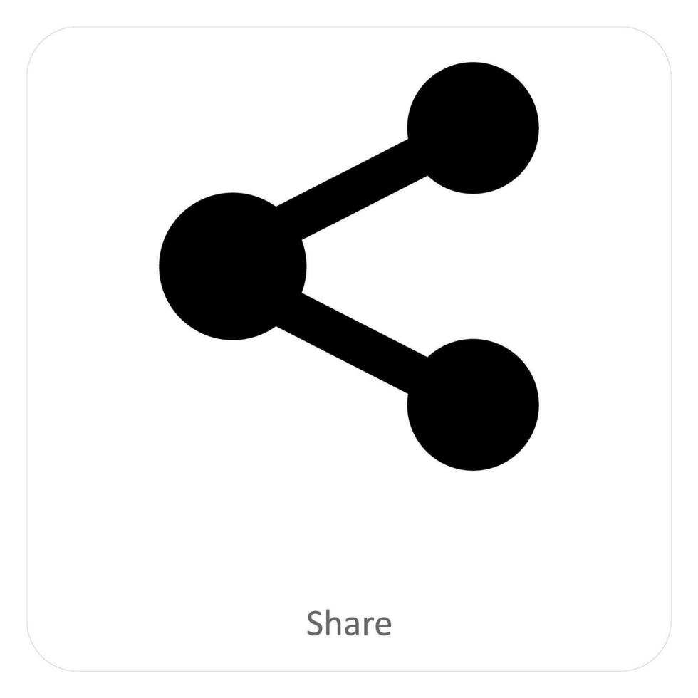 share and connection icon concept vector