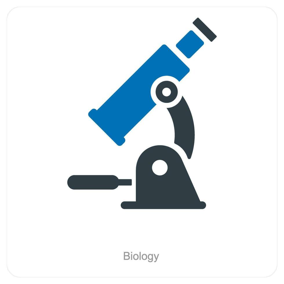 biología y investigación icono concepto vector