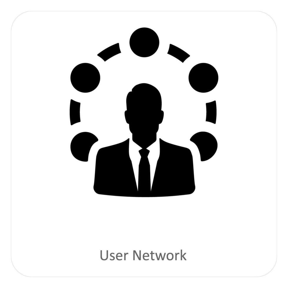 user network and connection icon concept vector