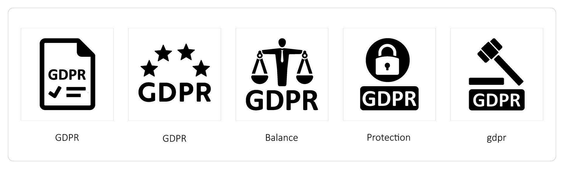 GDPR, Balance, Protection vector