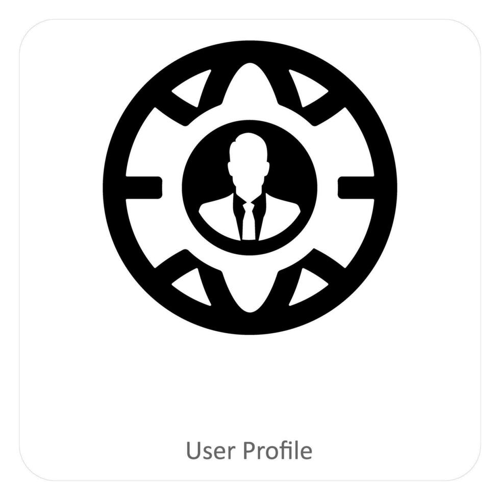 user profile and user icon concept vector