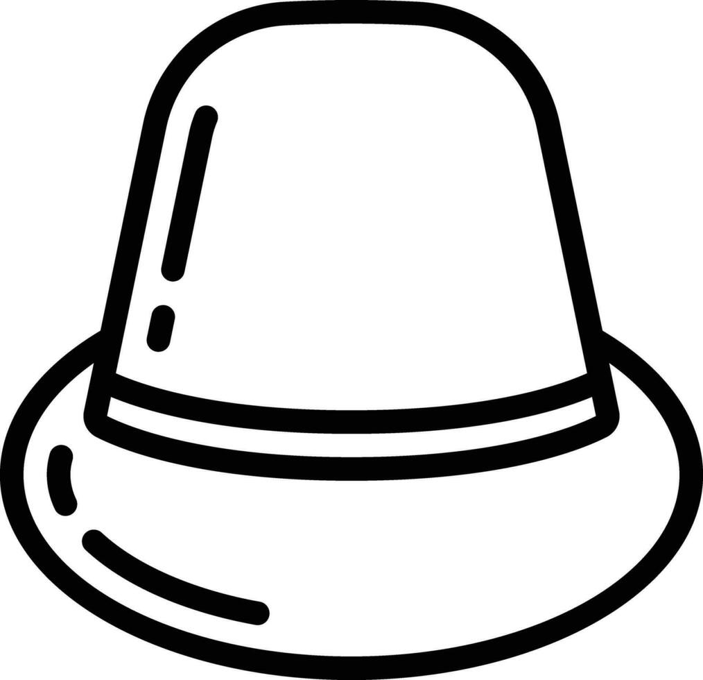 bowler hat hipster vector