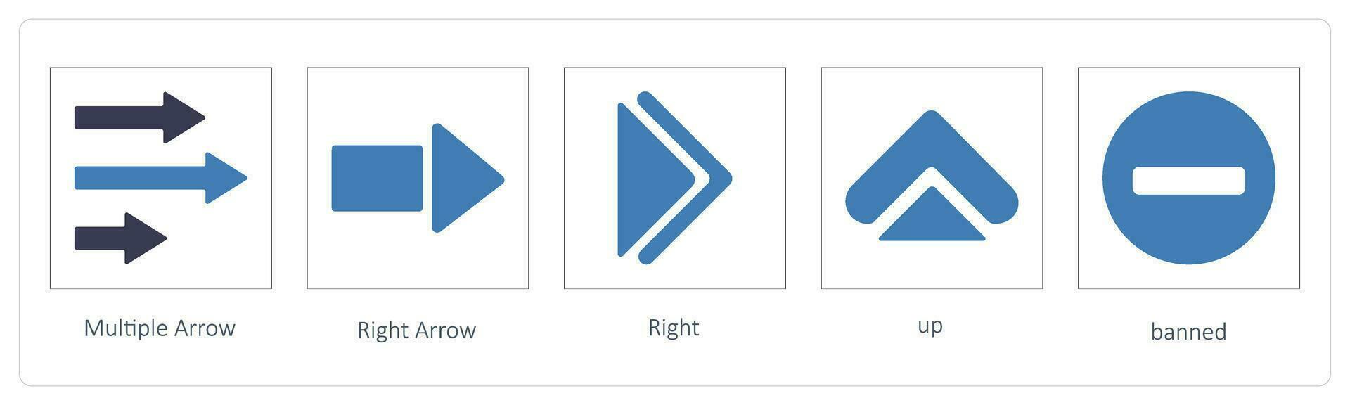 Multiple Arrow, Right Arrow vector
