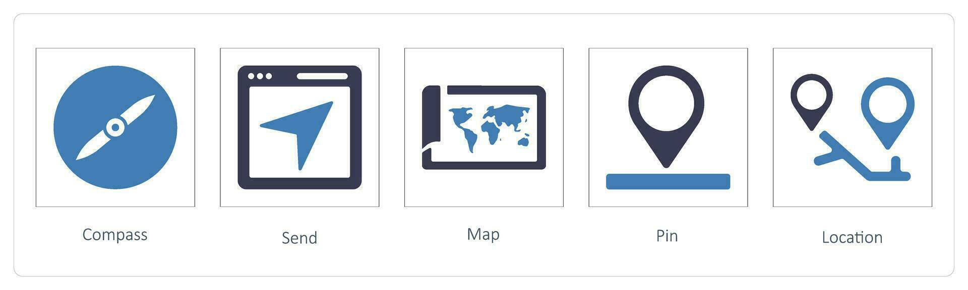 mapa, ruta, global ubicación vector