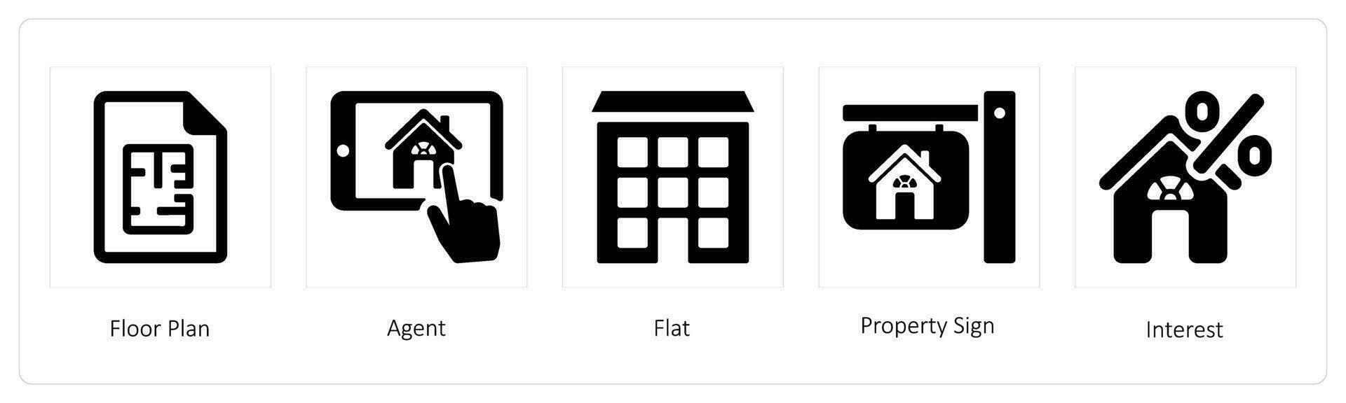 Floor Plan, Agent, Flat vector