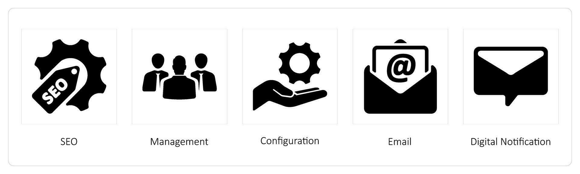 SEO, Management, Configuration vector