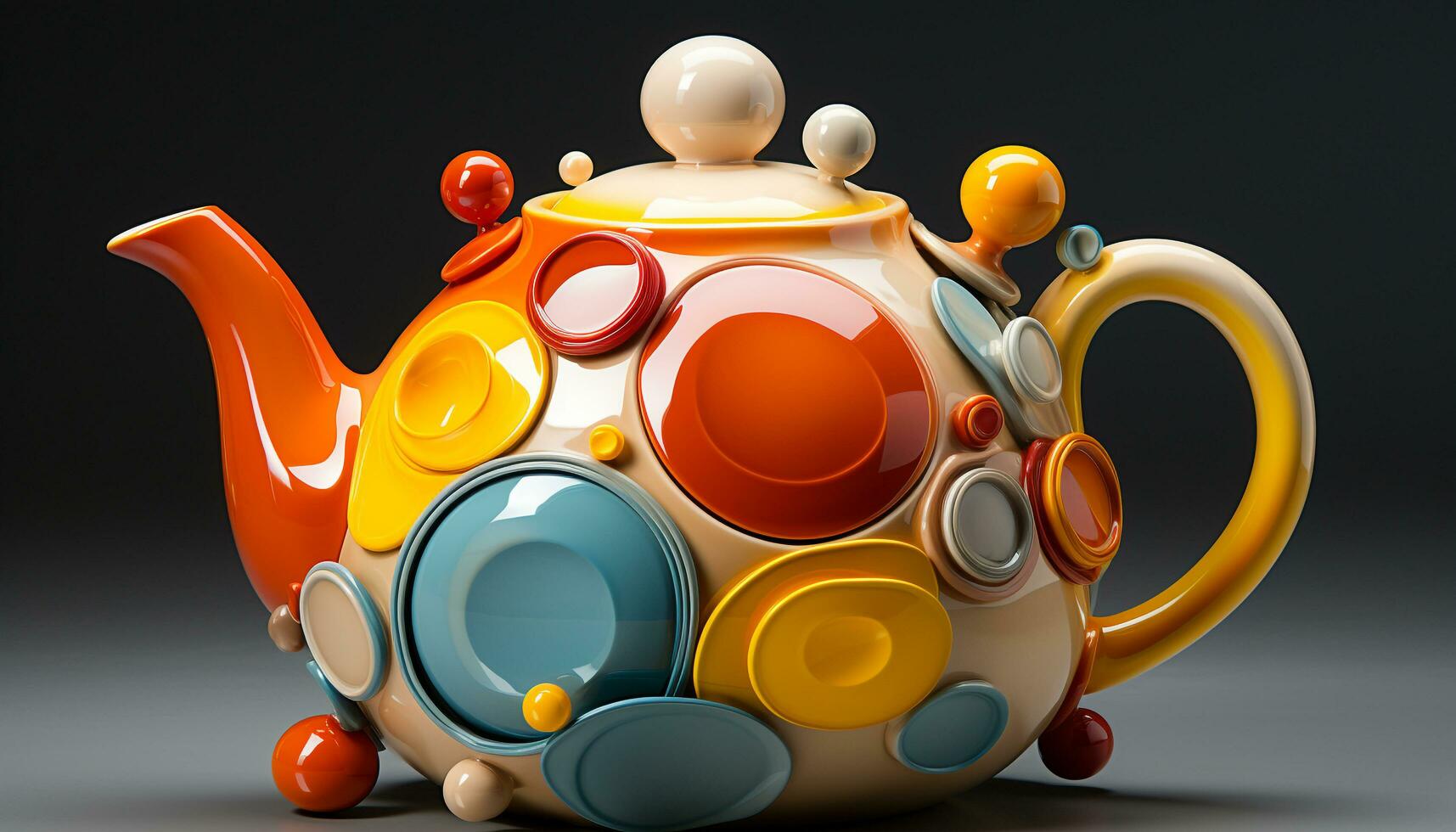 Hot drink, tea ceremony, teapot, ornate pottery, Chinese culture generated by AI 26449755 Stock