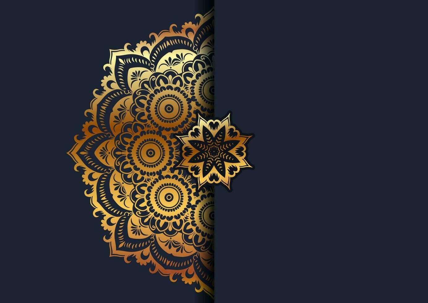decorative background with an elegant mandala design vector