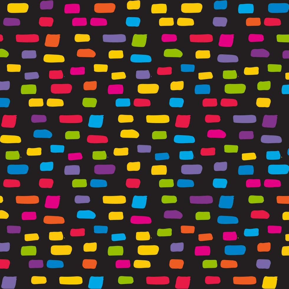 cute colourful hand drawn pattern design vector
