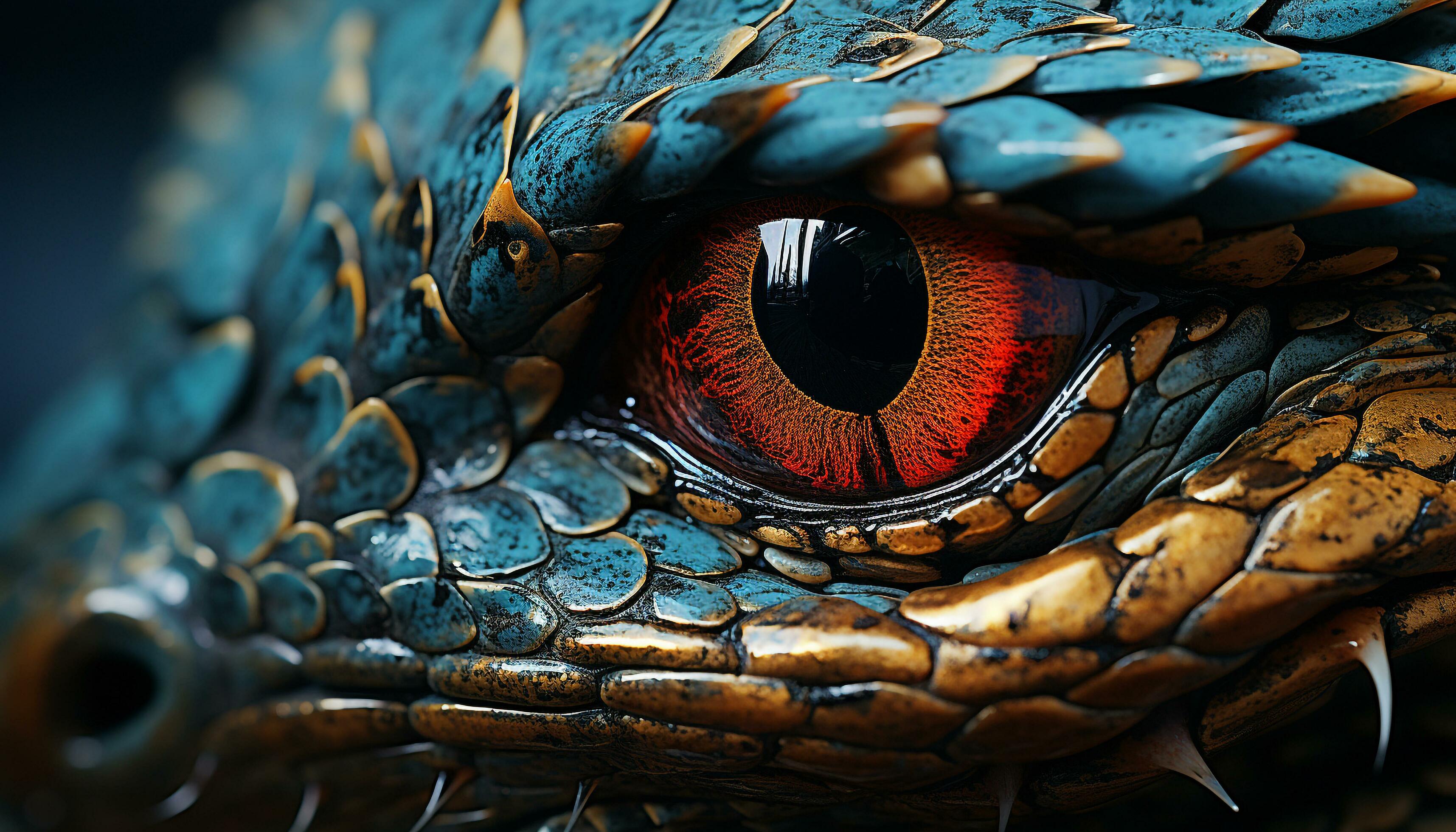 Spooky snake eye, a dangerous reptile in the wild forest generated by AI  26450464 Stock Photo at Vecteezy