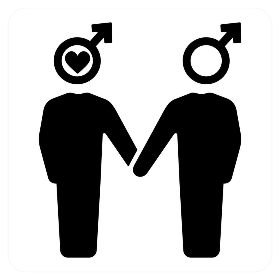 couple and Symbol icon concept vector