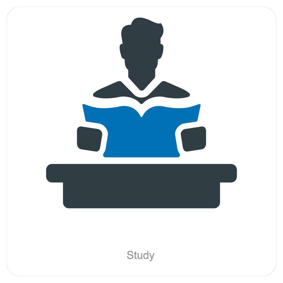 Book Reading and read book icon concept vector