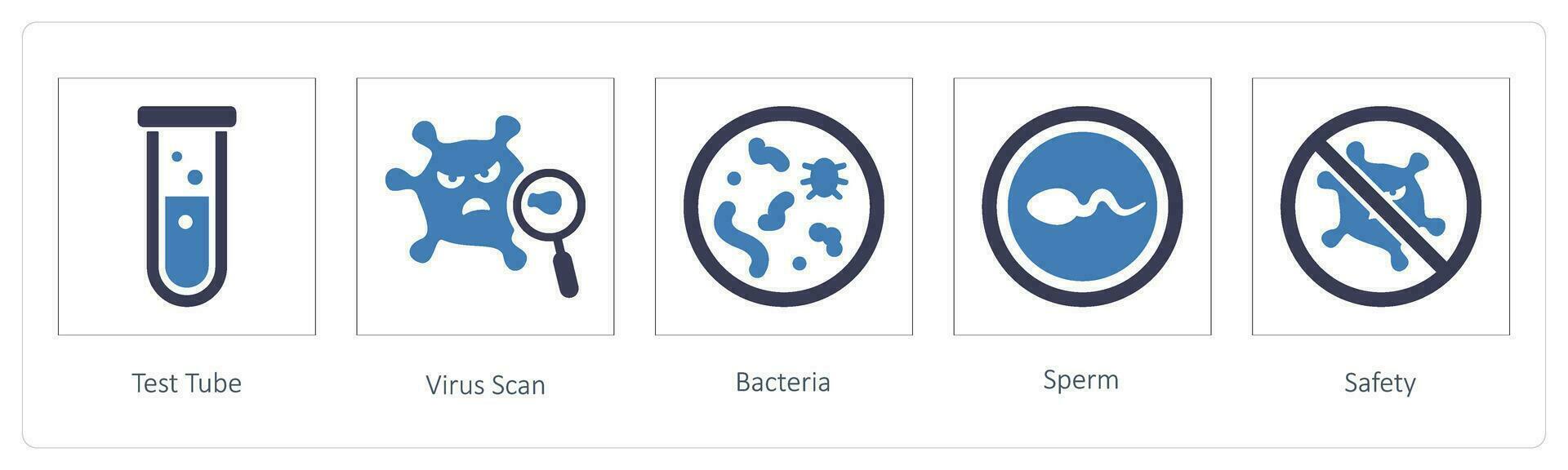 Test Tube, Virus Scan, Bacteria vector