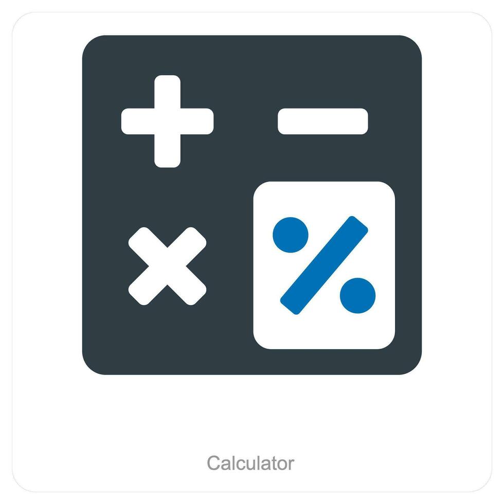 Maths Class and calculation icon concept vector