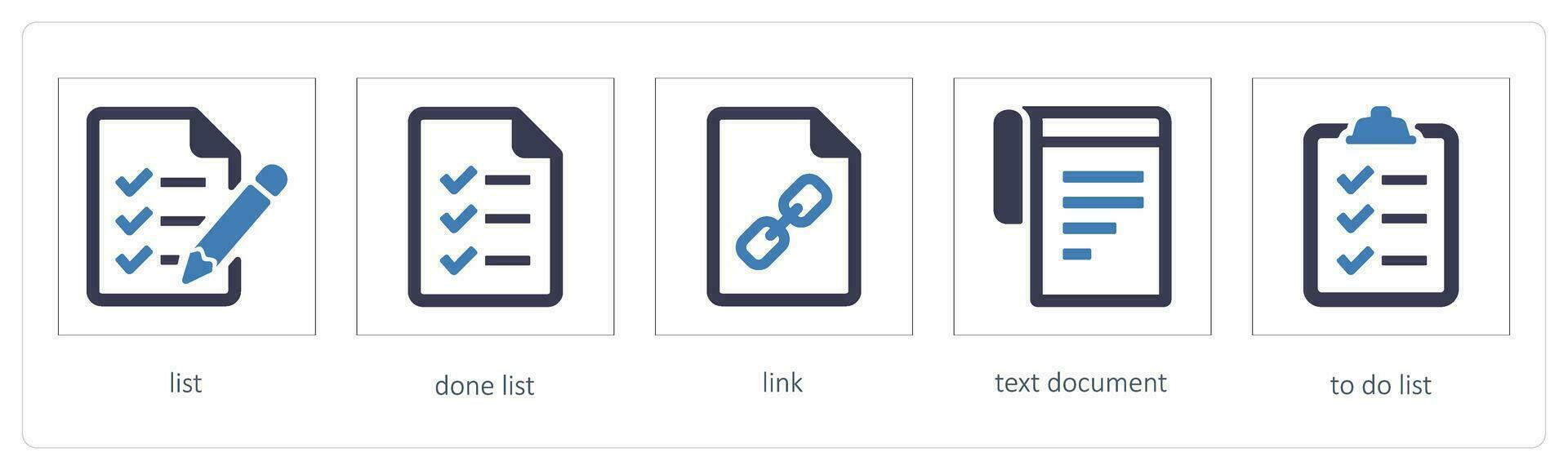 list, done list, link vector