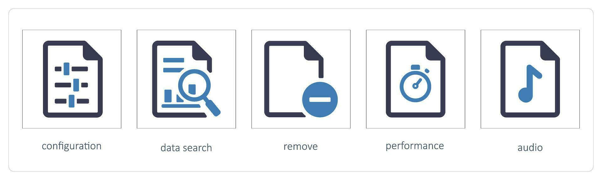 configuración, datos buscar, eliminar vector