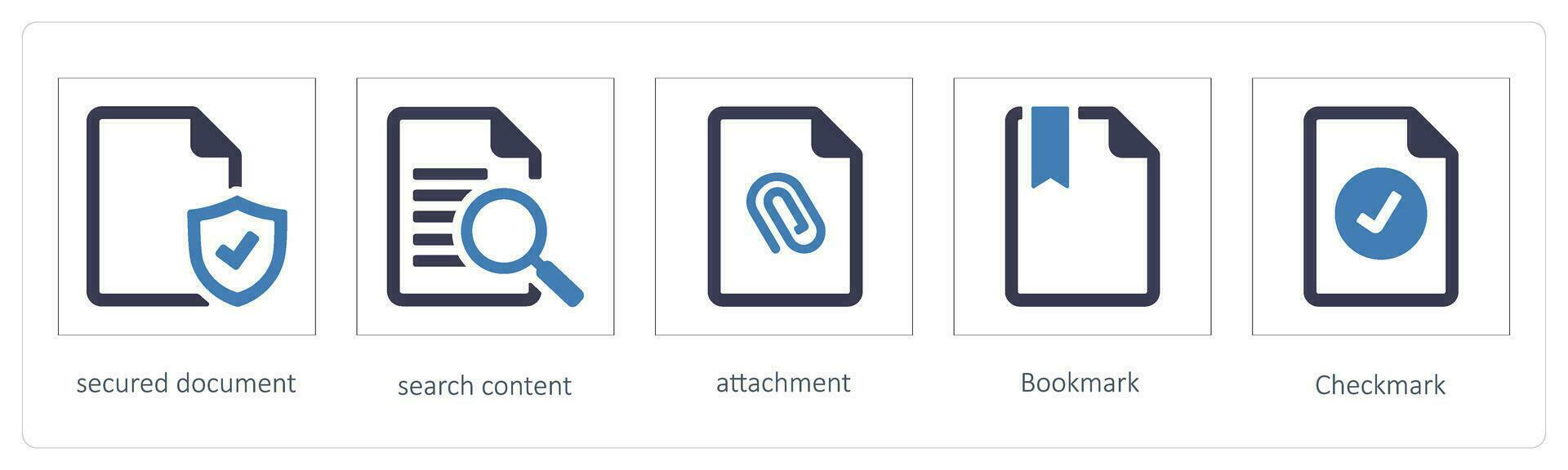 secured document, search content vector