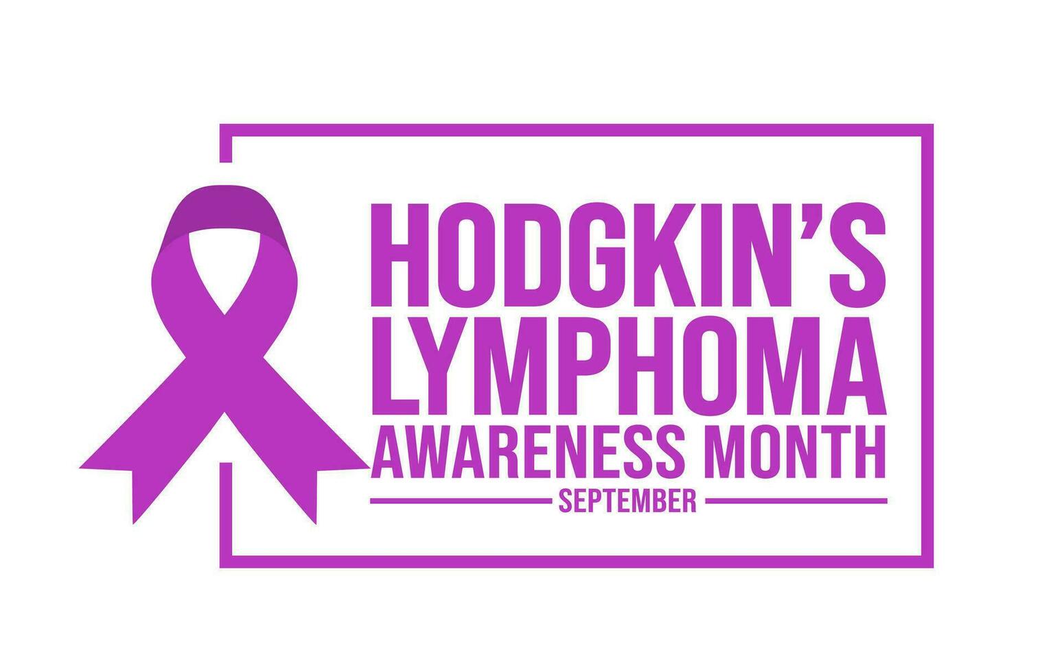 September is Hodgkins Lymphoma Awareness Month background template. Holiday concept. background, banner, placard, card, and poster design template with text inscription and standard color. vector