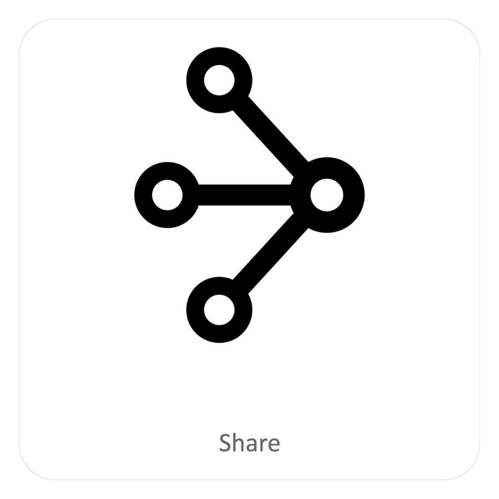 share and connection icon concept vector