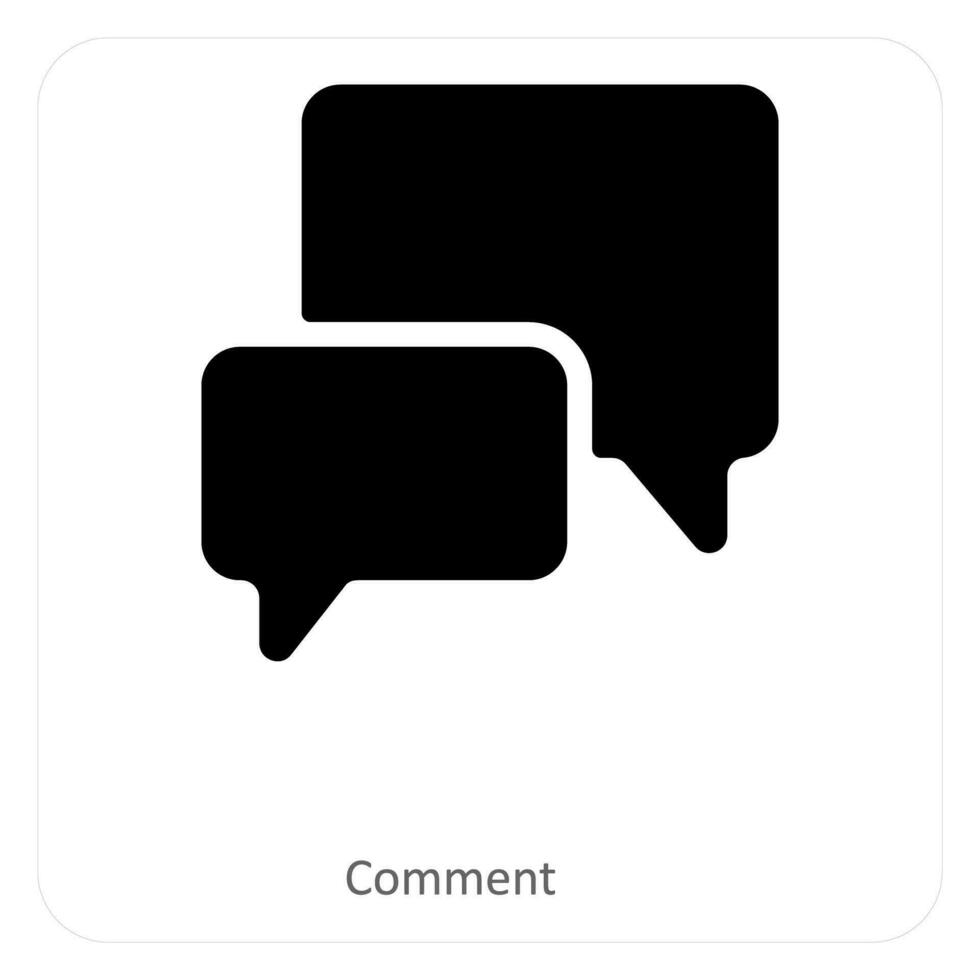 comment and chat icon concept vector