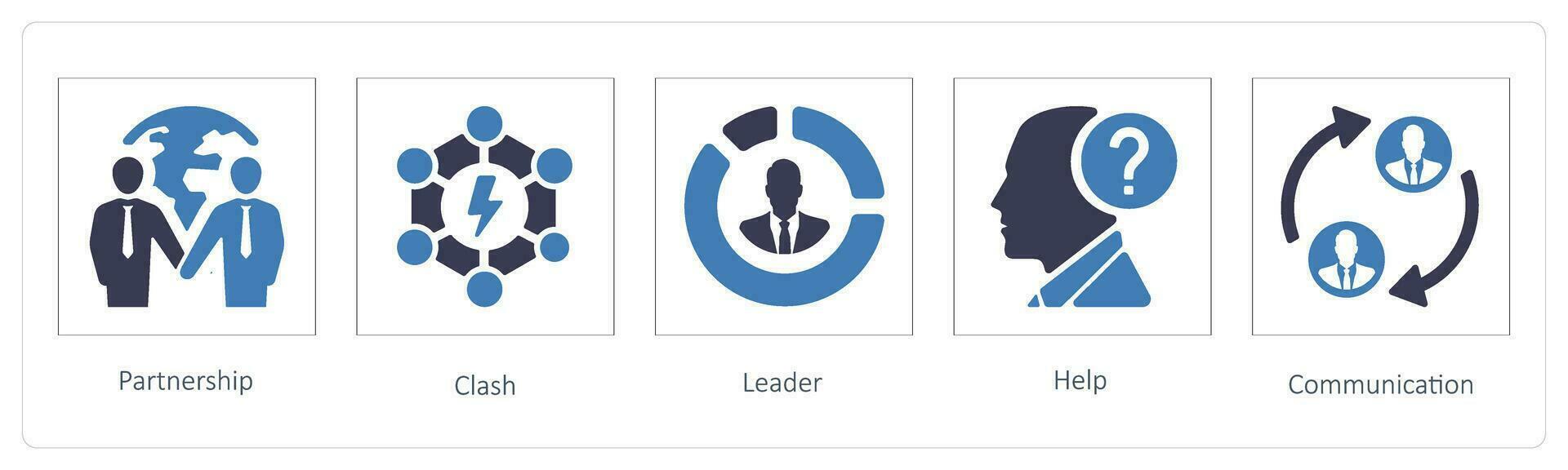 Partnership, Clash, Leader vector