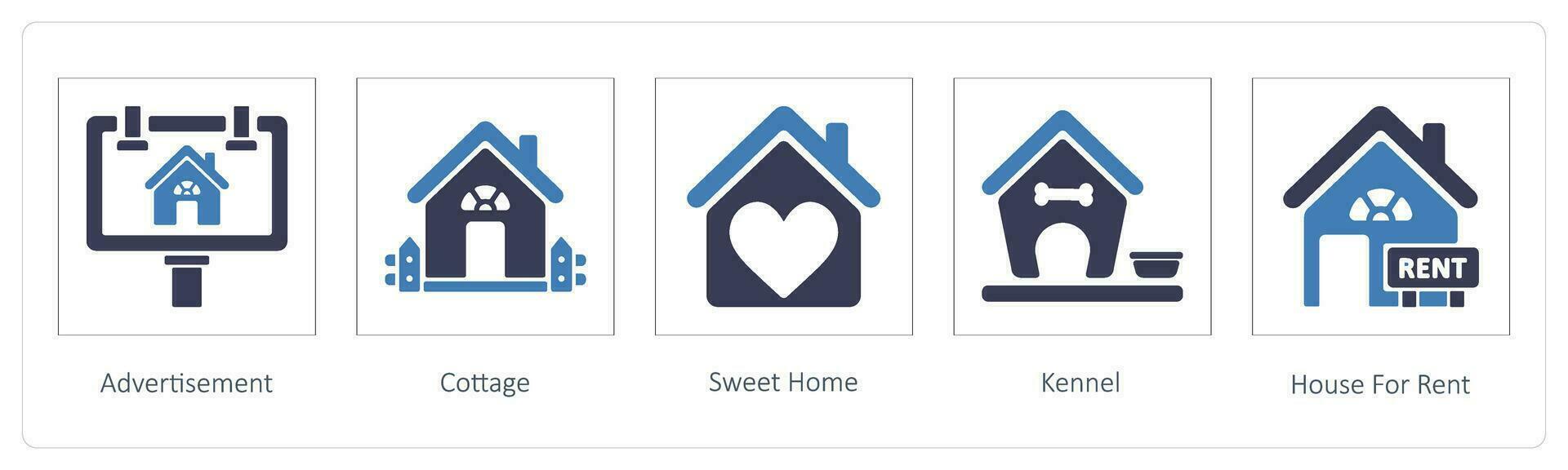 Advertisement, Cottage, Sweet Home vector