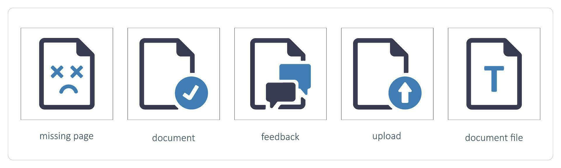 missing page, document, feedback vector
