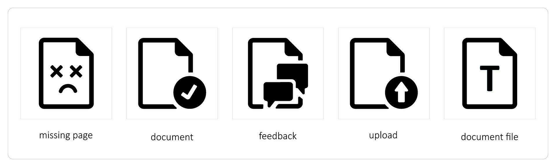 missing page, document, feedback vector