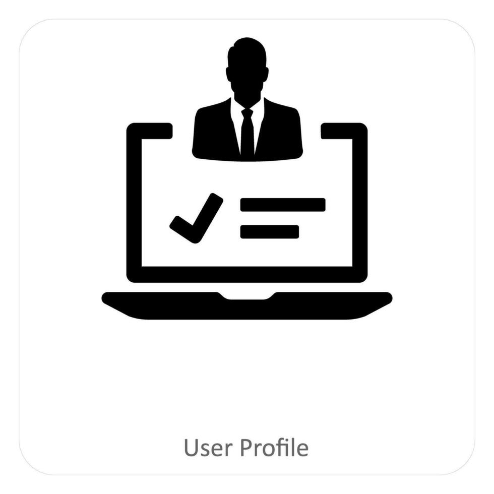 usuario perfil y usuario icono concepto vector