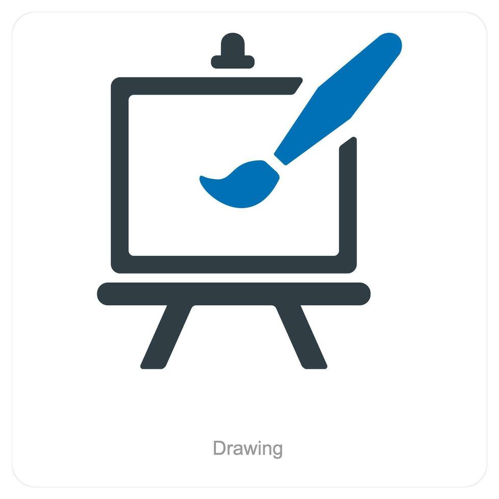 Drawing and art icon concept vector