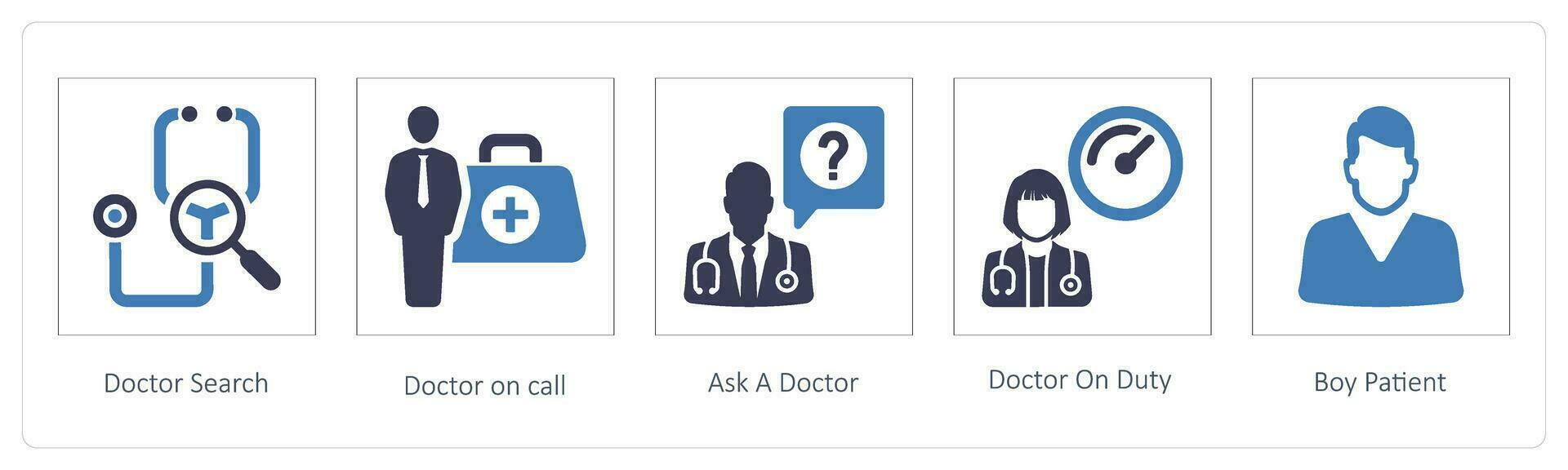 Doctor Search, doctor on call vector