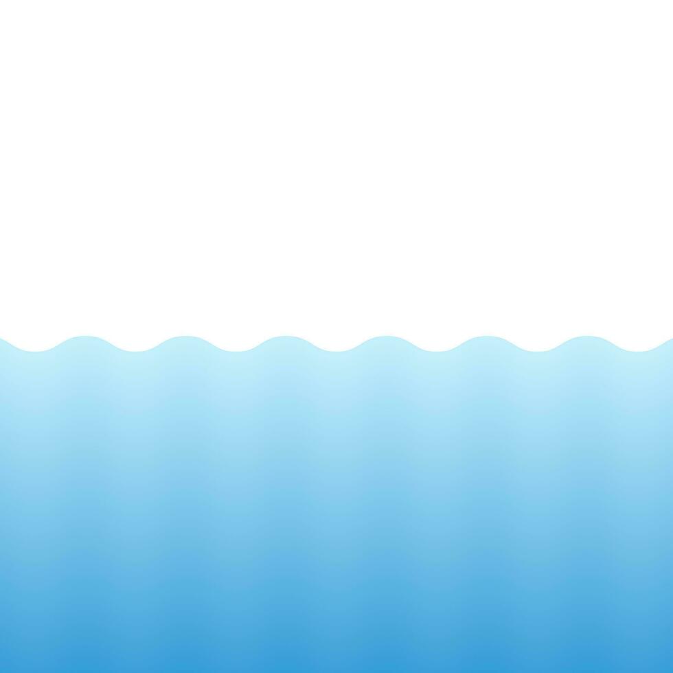 azul olas degradado decorativo marco, vector diseño plantilla, resumen agua olas