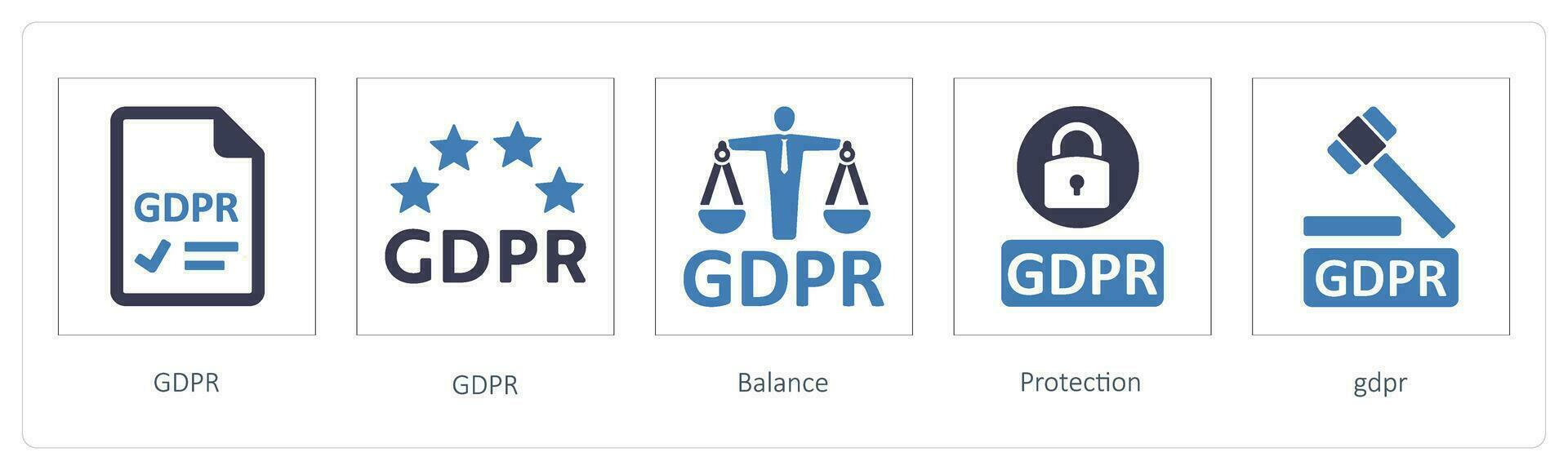GDPR, Balance, Protection vector