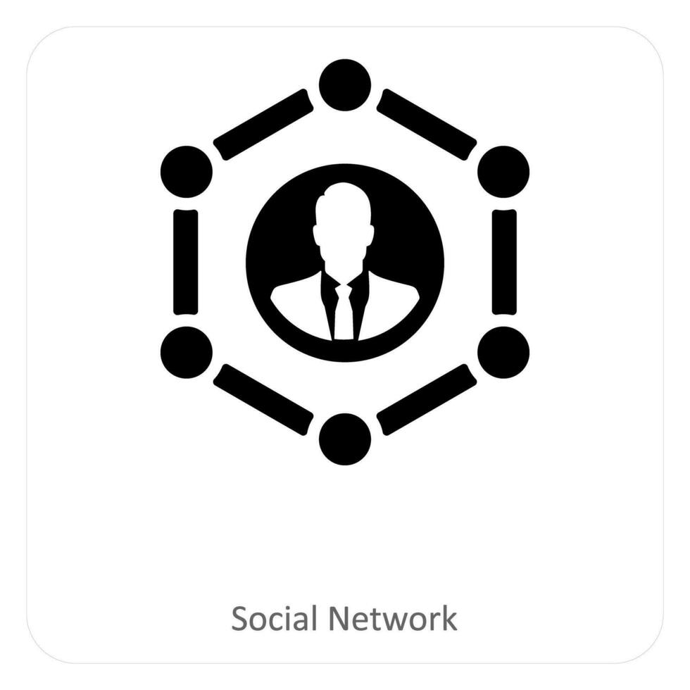 social network and share icon concept vector