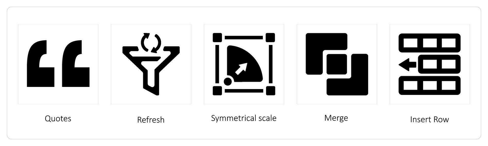 Quotes , refresh, Symmetrical scale vector