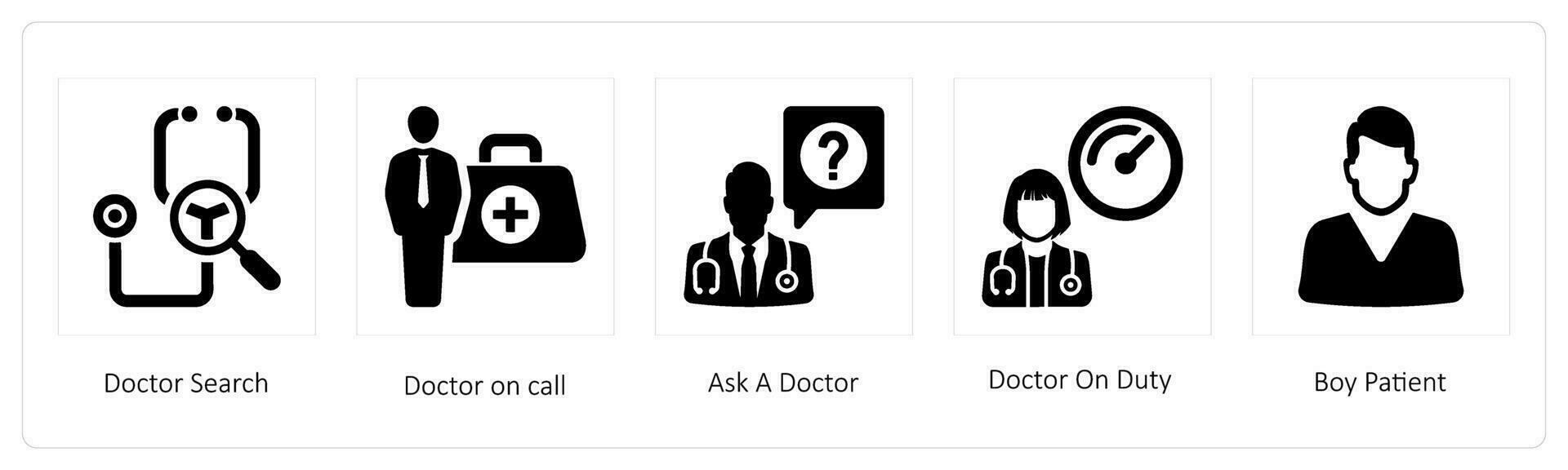 Doctor Search, doctor on call vector